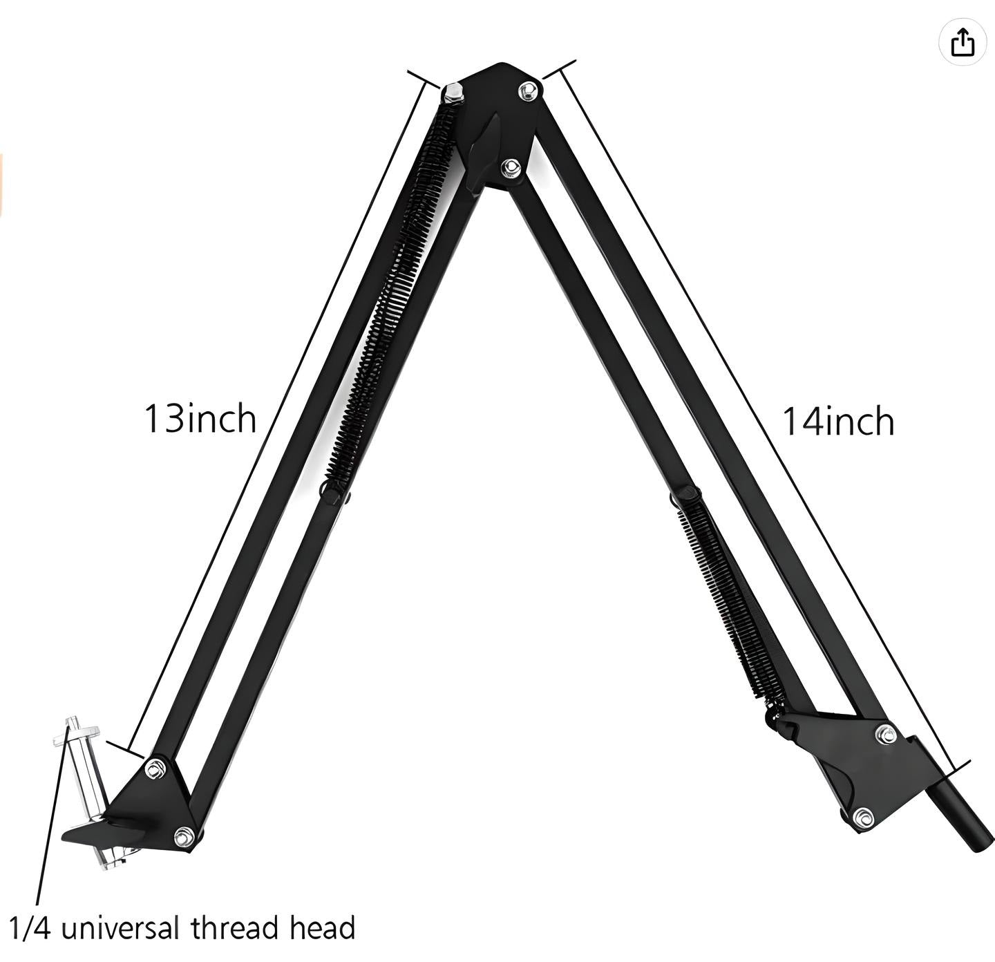 Overhead Scissor Arm Stand for Vlogging Sketching Overhead Videos Live Broadcasting and Podcast Tiktok Live Instagram Live Facebook Live360 Rotatable