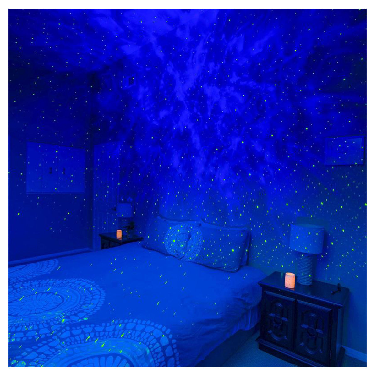 Galaxy Projector Light Starry Light Galaxy Lamp Room Decoration Night Light 21 Color Modes With Dual Speaker Remote