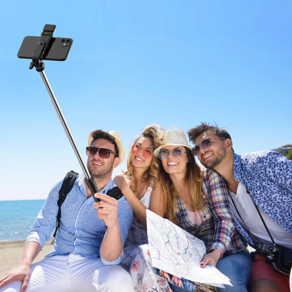 4in1 R1S Wireless Selfie Stick Tripod with Blueooth Remote 70CM Height for Photography Traveling Videography